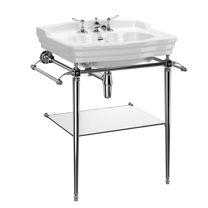 Imperial Regent 700mm Basin With Charlotte Chrome Wash Stand