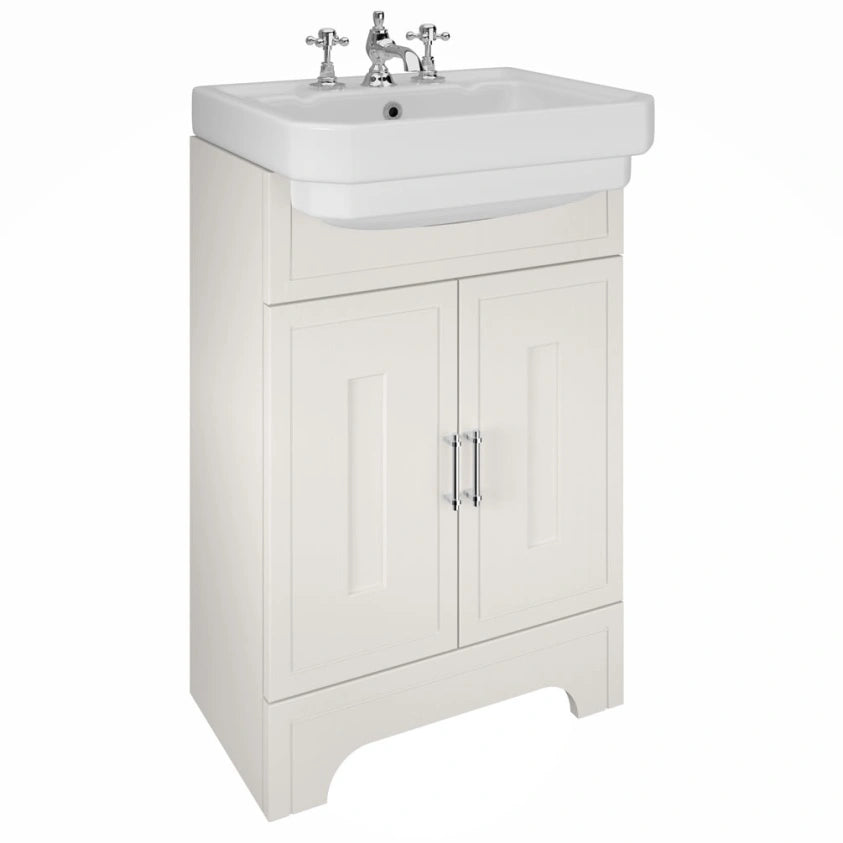 Imperial Lichfield Cashmere Grained 550mm Floorstanding Vanity Unit & Basin