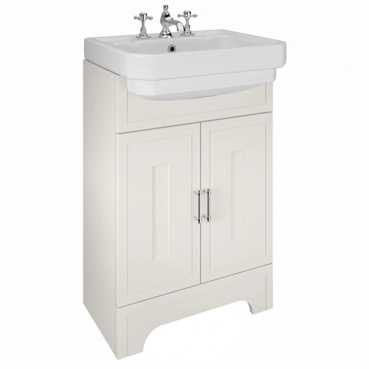 Imperial Lichfield Cashmere Grained 550mm Floorstanding Vanity Unit & Basin
