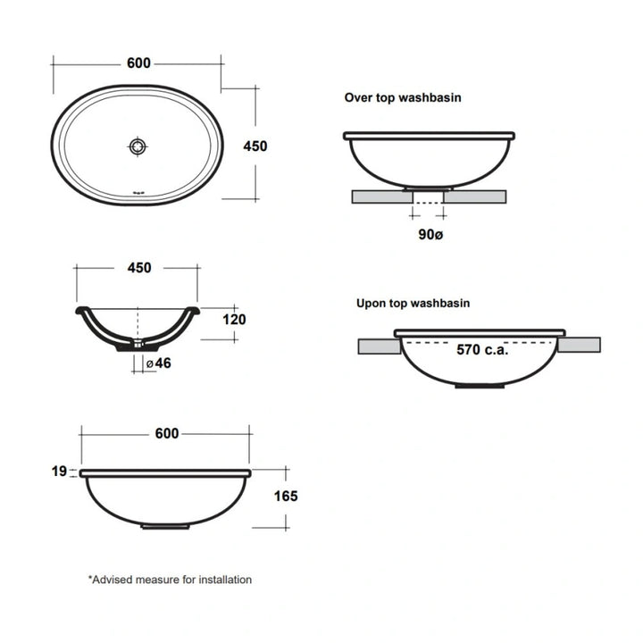 Imperial Regent Countertop Basin
