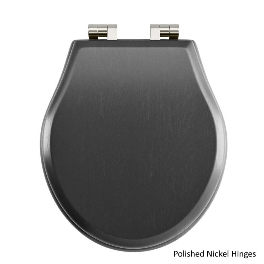 Imperial Regent Matt Black Grained Painted Soft Close Seat