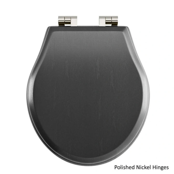 Imperial Regent Matt Black Grained Painted Soft Close Seat