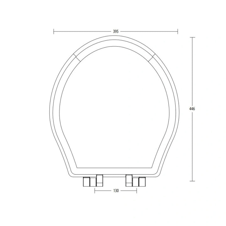 Imperial Regent Smooth White Painted Soft Close Seat
