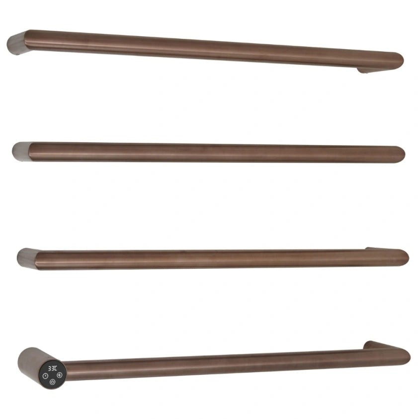 JTP Obi Brushed Bronze 600mm x 485mm Electric Designer Towel Radiator