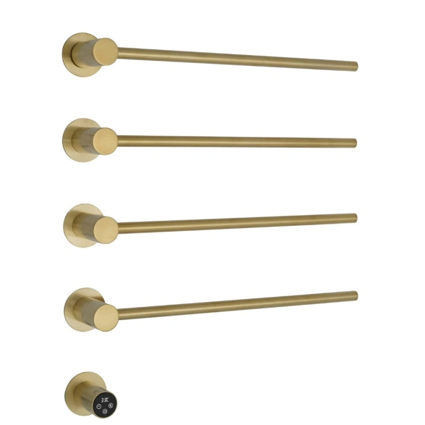 JTP Onyx Brushed Brass Designer 536mm x 610mm Electric Towel Radiator