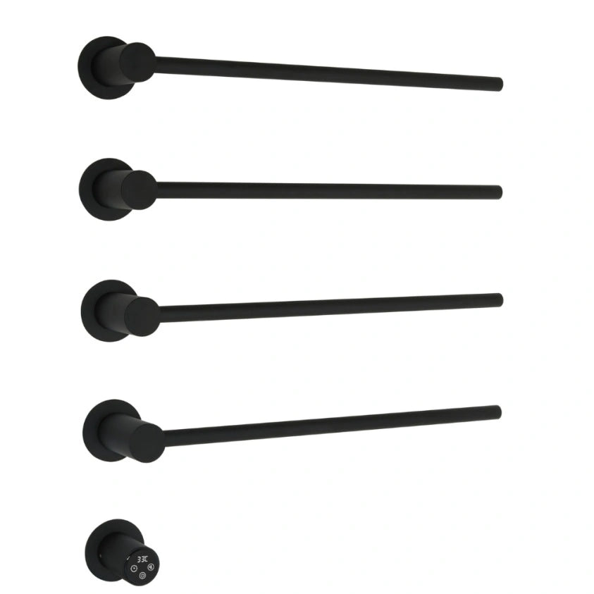 JTP Onyx Matt Black Designer 536mm x 610mm Electric Towel Radiator