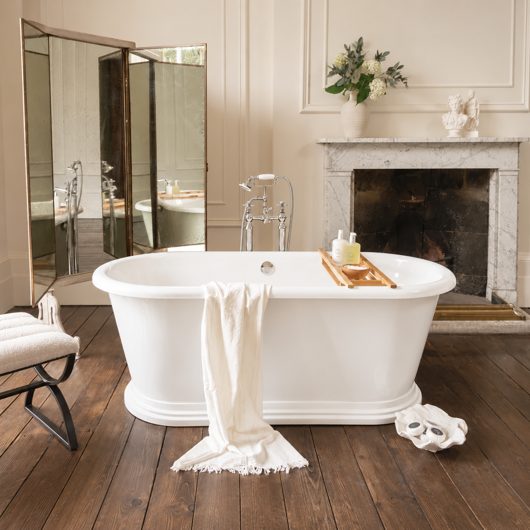 Waters Jane 1660mm Freestanding Bath White
