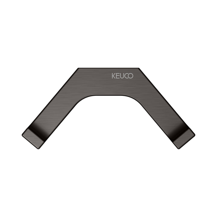 Keuco Edition 11 Brushed Titanium Black Double Towel Hook