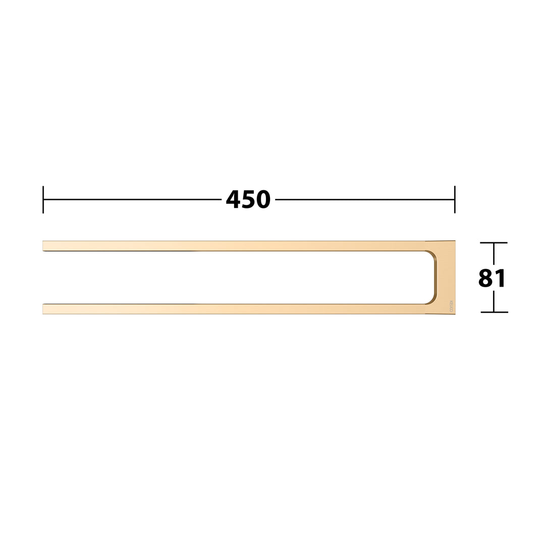 Keuco Edition 11 Brushed Brass Towel Holder