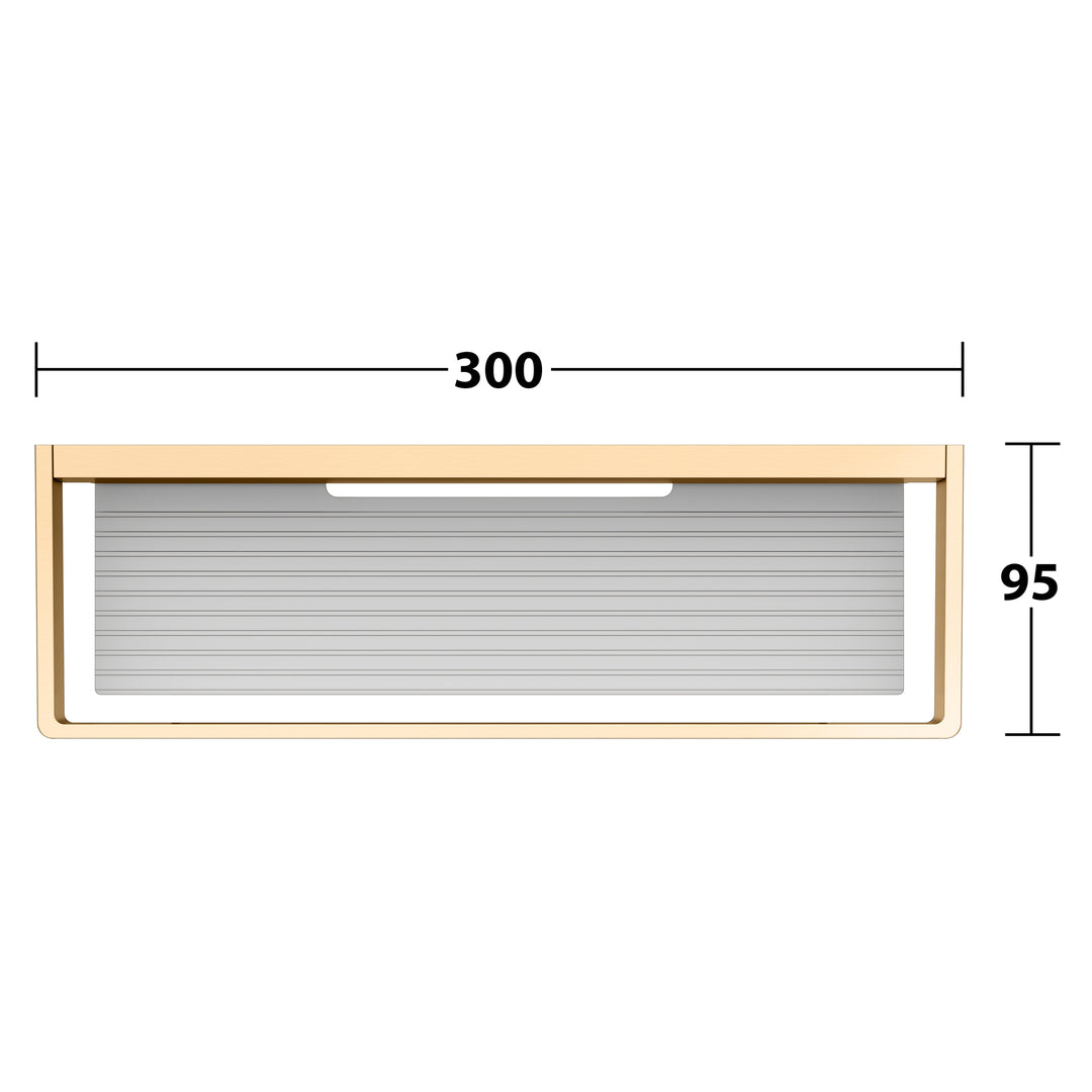 Keuco Edition 11 Brushed Brass Shower Basket