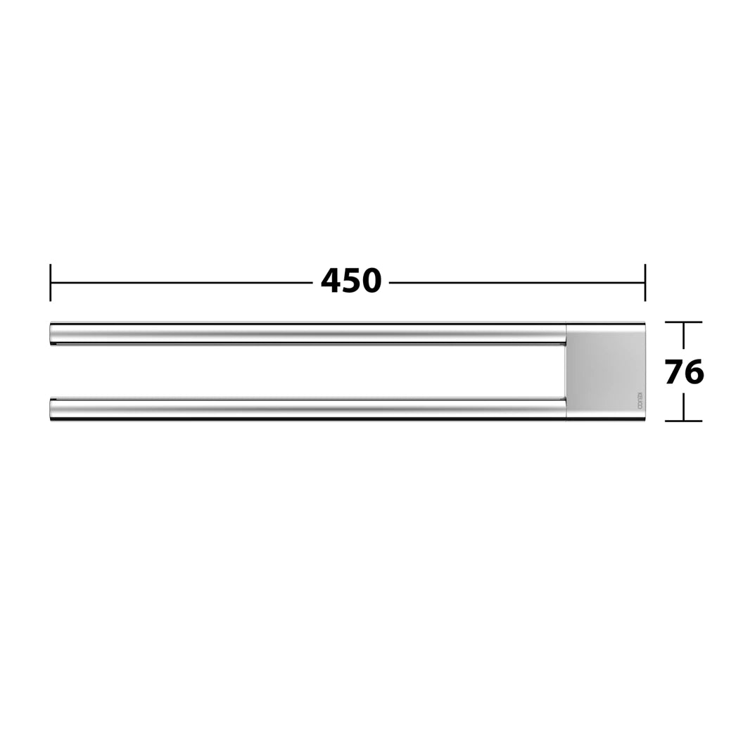 Keuco Edition 400 Double Towel Holder In Chrome