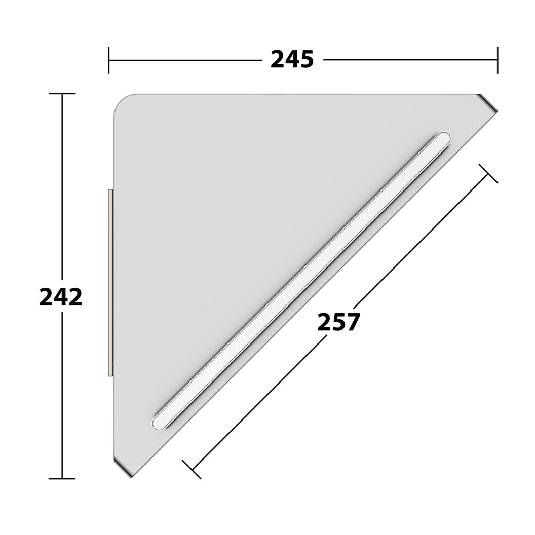 Keuco Edition 400 Corner Shower Shelf With Wiper