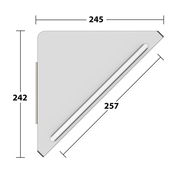 Keuco Edition 400 Corner Shower Shelf With Wiper