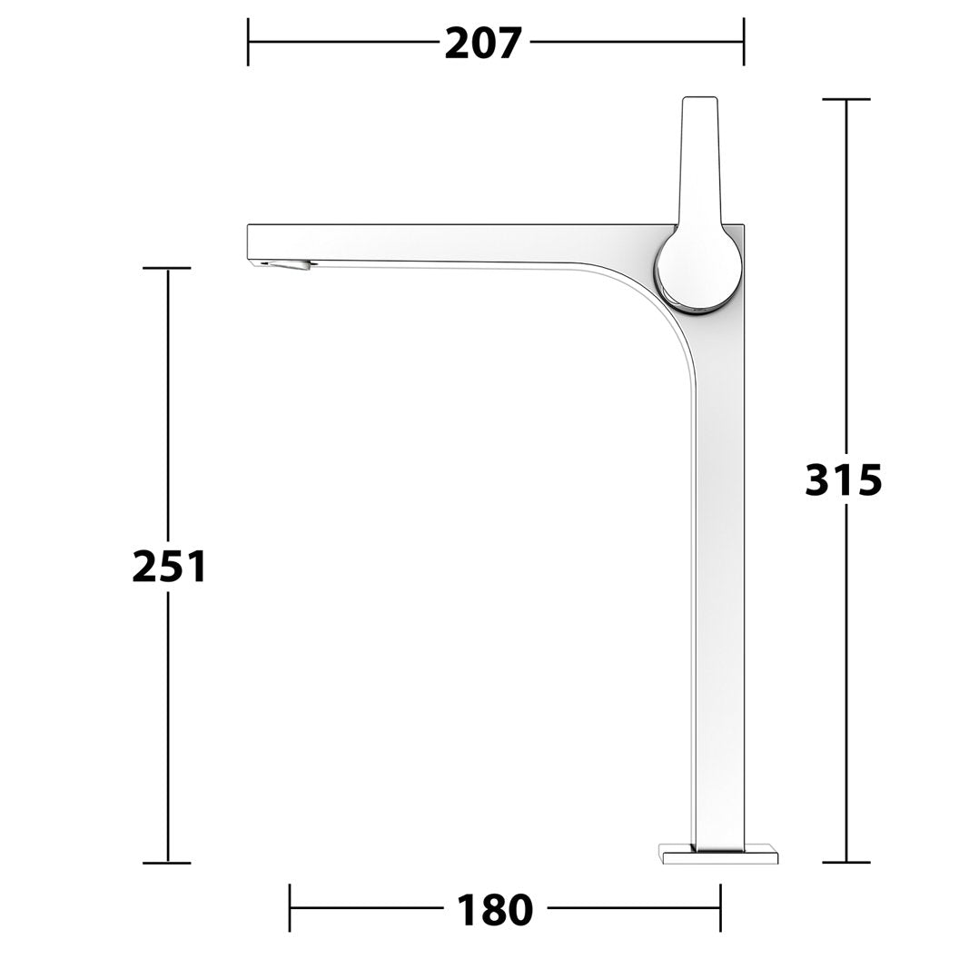 Keuco Edition 11 Single Lever Basin Mixer 250 In Chrome