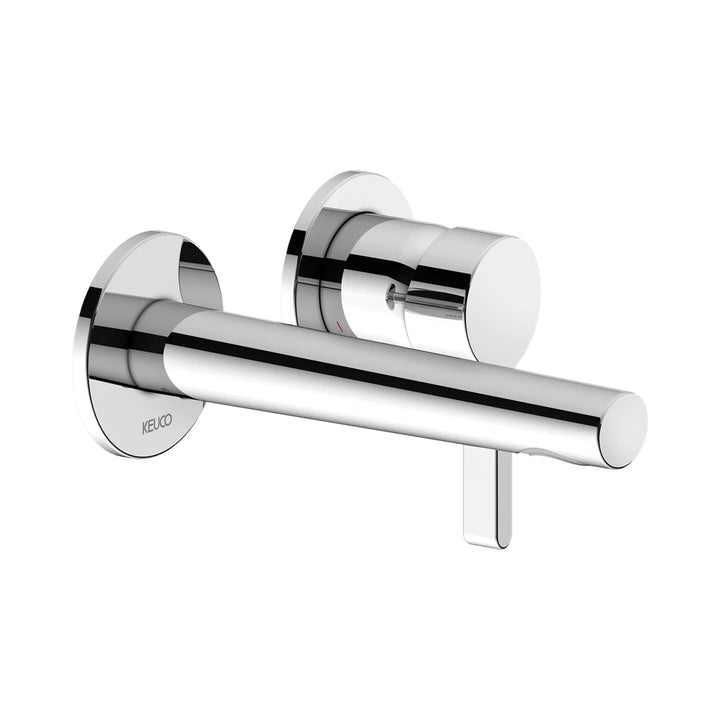 Keuco Edition 400 Wall Mounted Single Lever Basin Mixer In Chrome