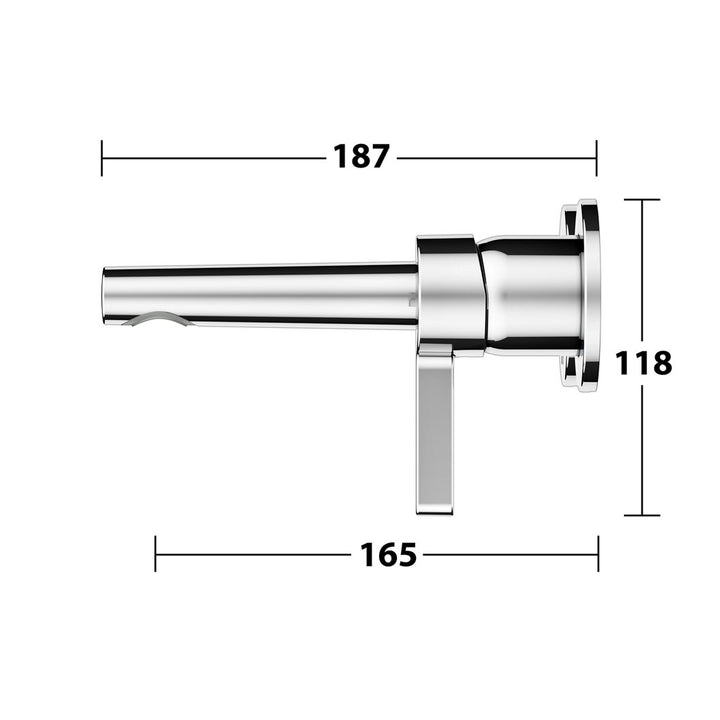 Keuco Edition 400 Wall Mounted Single Lever Basin Mixer In Chrome