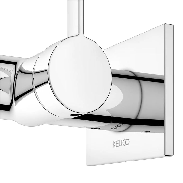 Keuco IXMO Pure Square Wall Mounted Single Lever Basin Mixer In Chrome