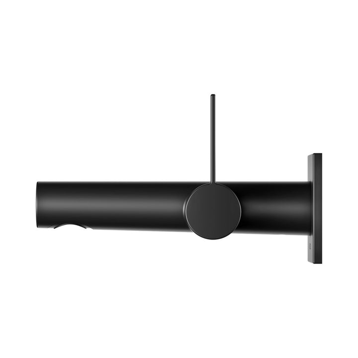 Keuco IXMO Pure Square Wall Mounted Single Lever Basin Mixer In Matt Black