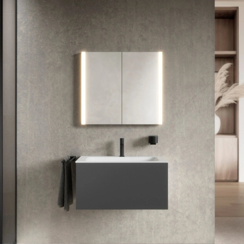 Keuco Somaris 800mm Double Mirror Cabinet with Demister
