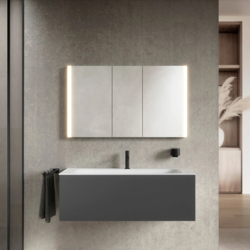 Keuco Somaris 1200mm Triple Mirror Cabinet with Demister