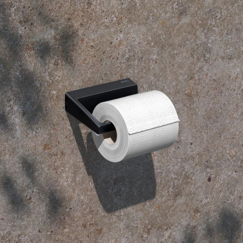 Keuco Aveno Matt Black Toilet Roll Holder