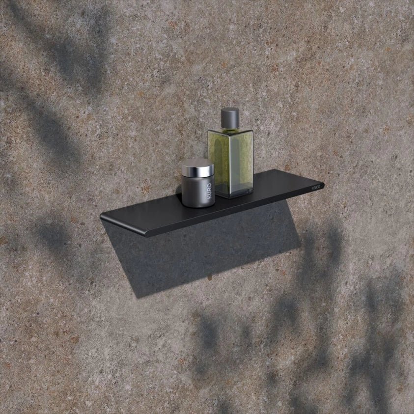 Keuco Aveno Matt Black Wall Mounted Shower Shelf