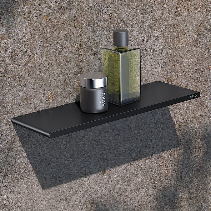 Keuco Aveno Matt Black Wall Mounted Shower Shelf