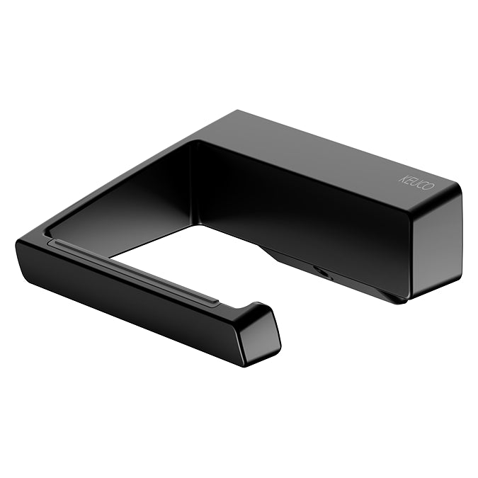 Keuco Aveno Matt Black Toilet Roll Holder