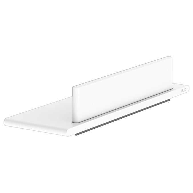 Keuco Aveno Matt White Wall Mounted Shower Shelf with Glass Wiper