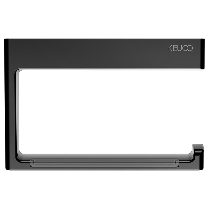 Keuco Aveno Matt Black Toilet Roll Holder
