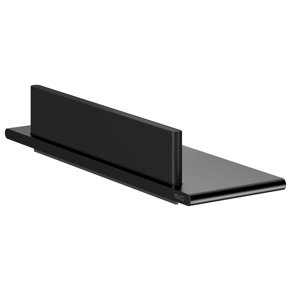 Keuco Aveno Matt Black Wall Mounted Shower Shelf with Glass Wiper