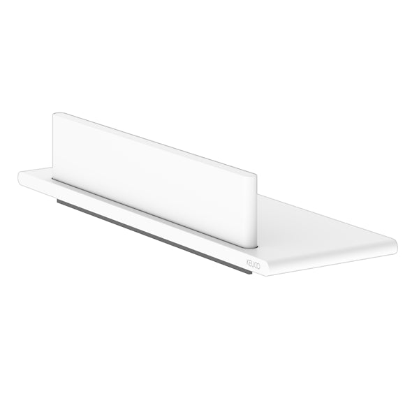 Keuco Aveno Matt White Wall Mounted Shower Shelf with Glass Wiper