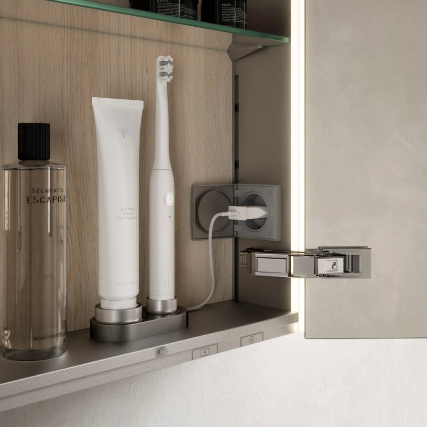 Keuco Somaris 800mm Double Mirror Cabinet with Demister