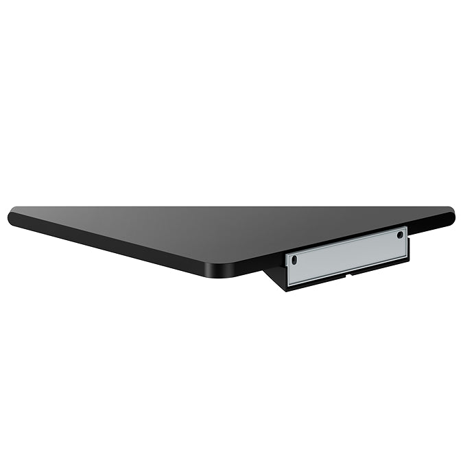 Keuco Aveno Matt Black Corner Shower Shelf