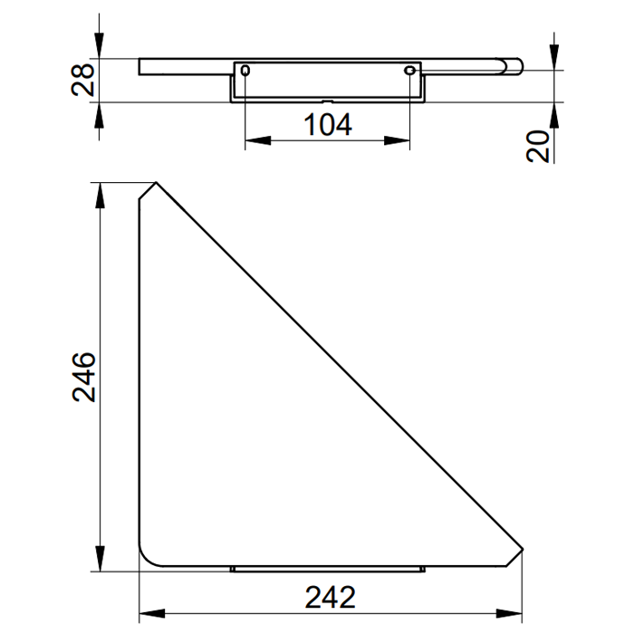 Keuco Aveno Matt White Corner Shower Shelf