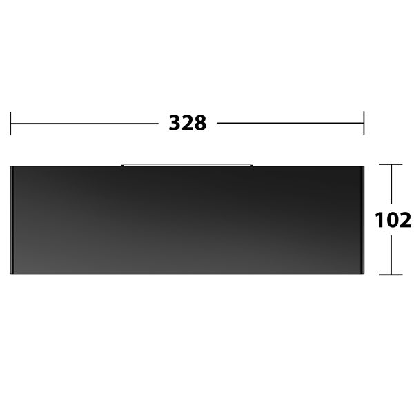 Keuco Aveno Matt Black Wall Mounted Shower Shelf