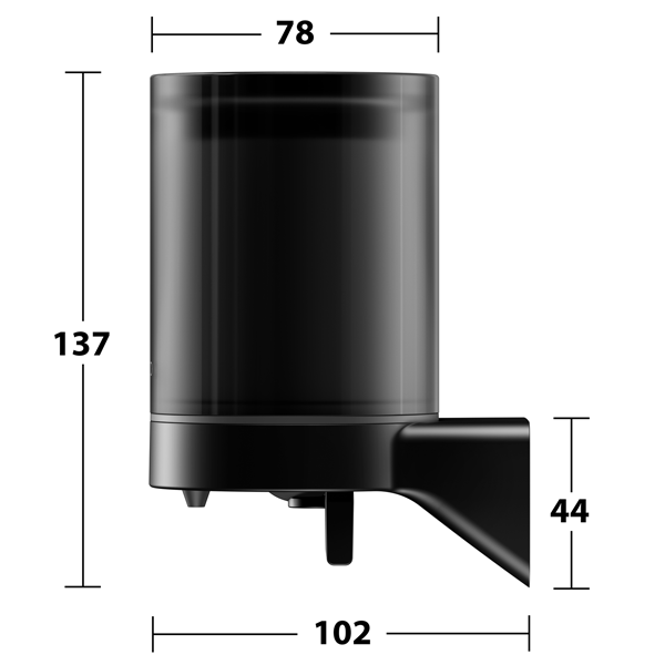 Keuco Aveno Soap Dispenser with Holder in Matt Black