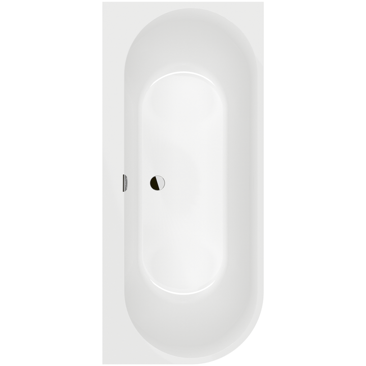 Villeroy & Boch Oberon 2.1 Back-To-Wall Oval Corner Bath 1800 x 800mm