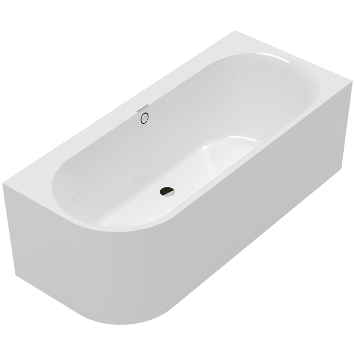 Villeroy & Boch Oberon 2.1 Back-To-Wall Oval Corner Bath 1800 x 800mm