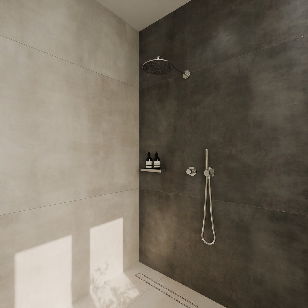 Keuco IXMO Shower Set 7 Round Thermostatic Mixer In Chrome