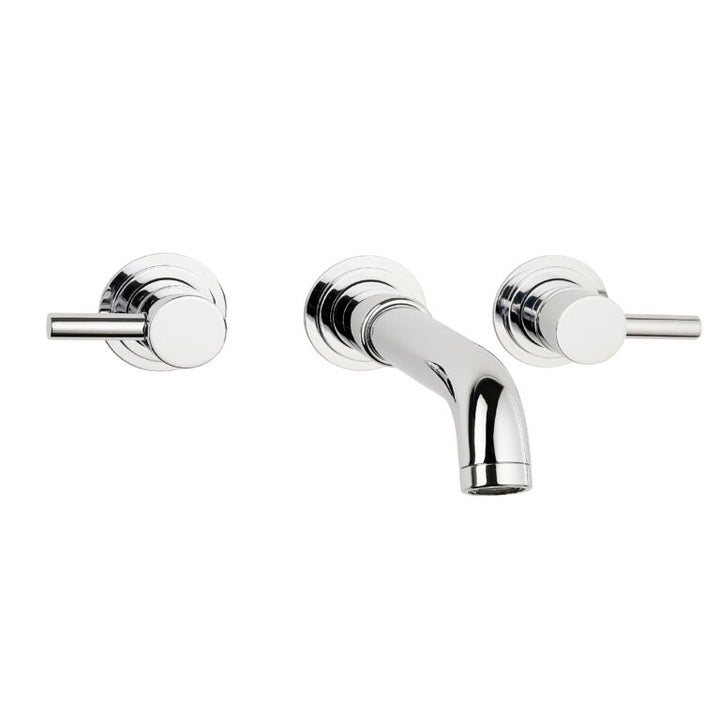 Swadling Absolute Wall Mounted Basin Mixer Tap With Curved Spout