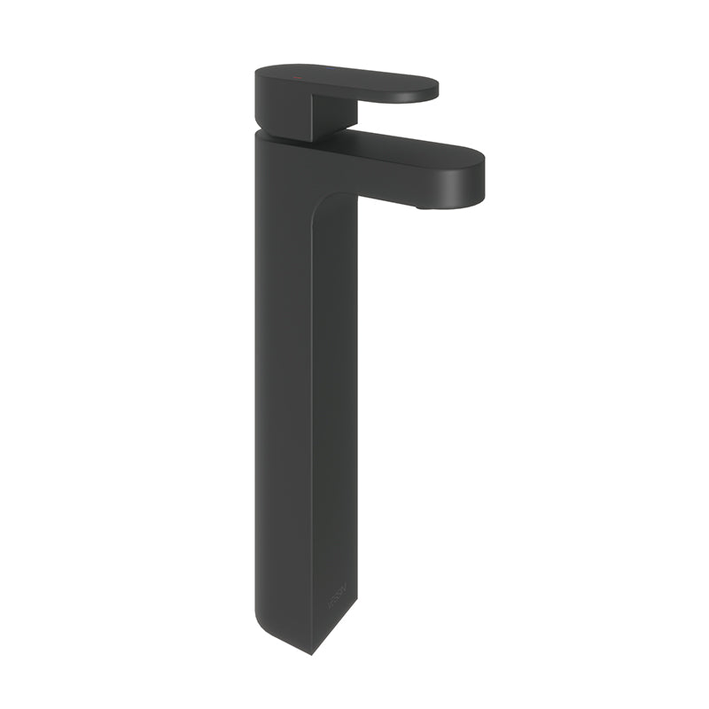 Abacus Ki Tall Monobloc Basin Mixer Tap In Black