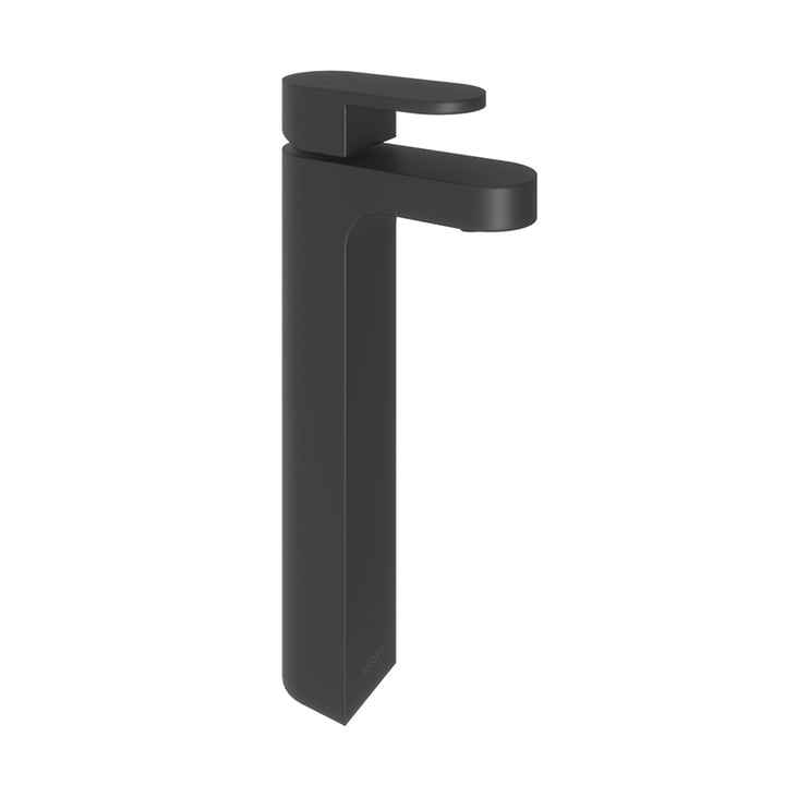 Abacus Ki Tall Monobloc Basin Mixer Tap In Black