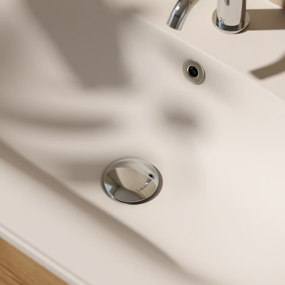 Crosswater Slotted Chrome Basin Click-Clack Waste