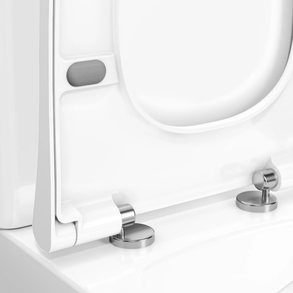 VitrA Integra Square Open Back Close Coupled Toilet & Soft Close Seat