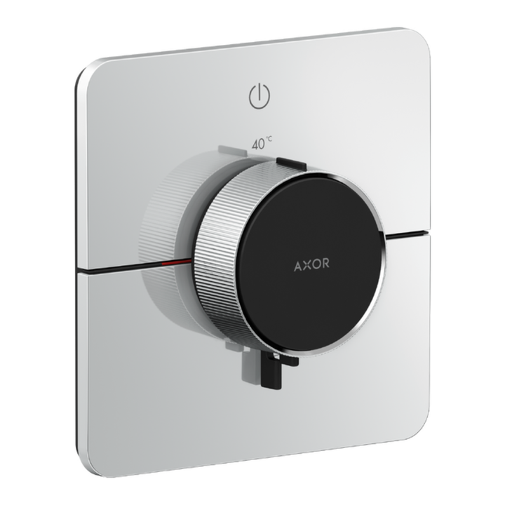 AXOR ShowerSelect ID Soft Square Thermostatic Mixer 1 Outlet In Chrome