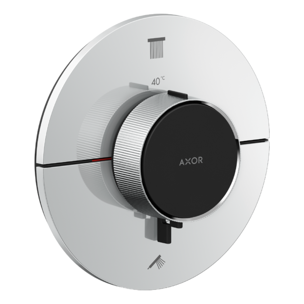 AXOR ShowerSelect ID Round Thermostatic Mixer 2 Outlet In Chrome
