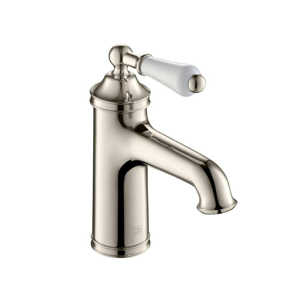 JTP Grosvenor Pinch Single Lever Basin Mixer In Nickel