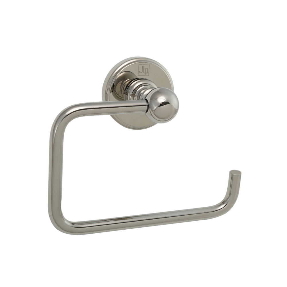 JTP Grosvenor Pinch Toilet Roll Holder In Nickel