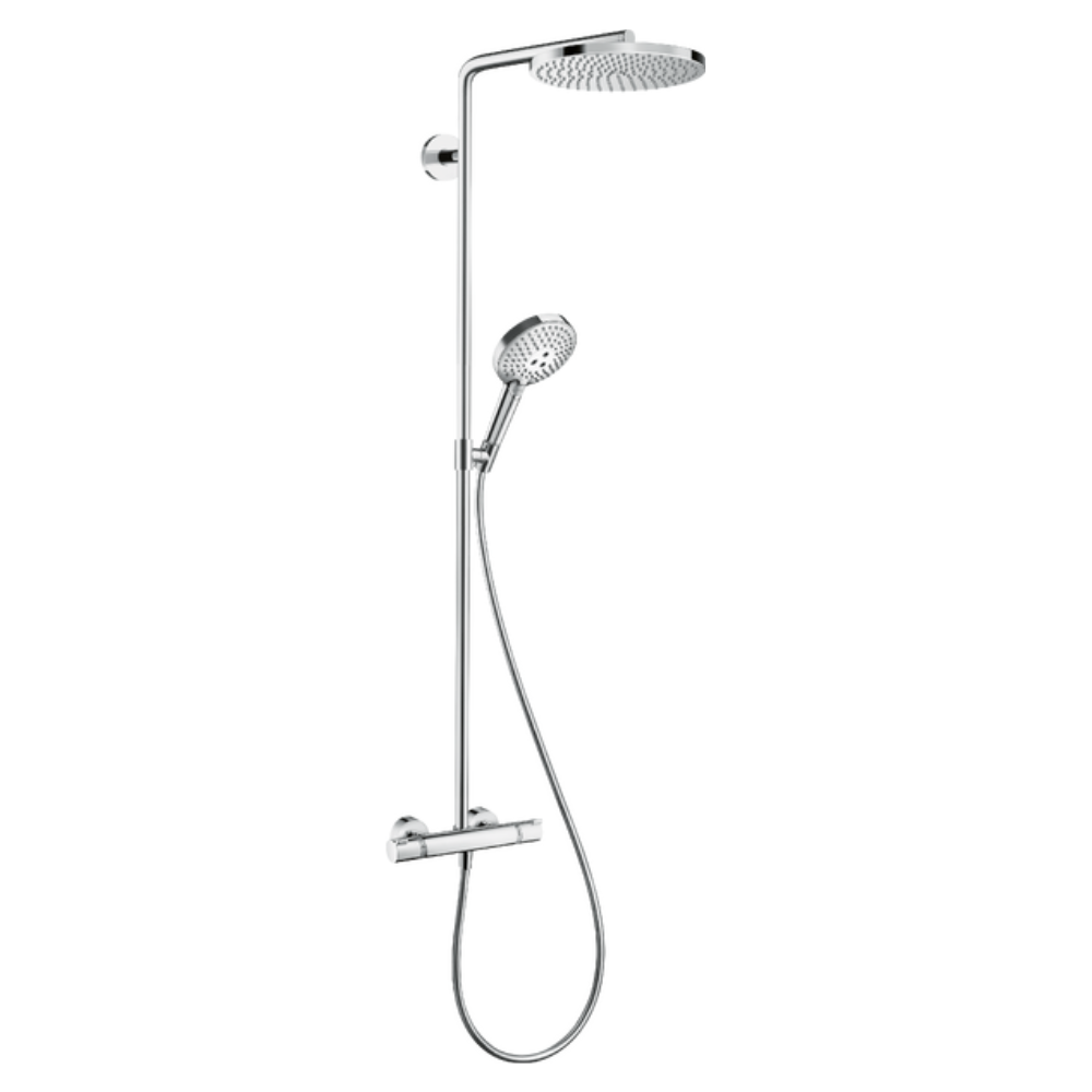 Hansgrohe Raindance Select S Showerpipe 240 1Jet with PowderRain In Chrome